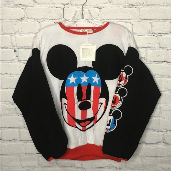 VTG MICKEY & CO MICKEY PUFFY REVERSIBLE SWEATSHIRT - Picture 4 of 8
